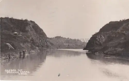 PANAMA - Culebra Cut, Panamakanal, Fotopostkarte 1931