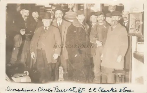 VERMONT - Pawlet - Sunshine Club, Clark's Store RPPC