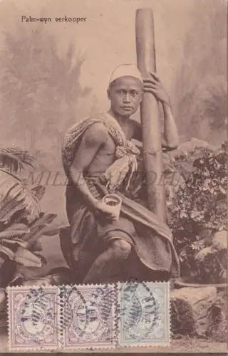 INDONESIA - Palm-wyn Verkäufer, Postkarte