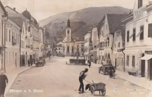 ÖSTERREICH - Weyer an der Enns 1932 Echtfoto Foto Postkarte Carl Harrer