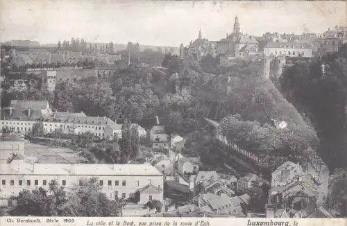 LUXEMBURG - Die Stadt und der Bock, Blick von der Eichstraße