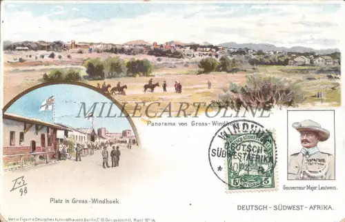 NAMIBIA - Windhoek Deutsch Sudwest Afrika 1904 Postkarte Deutsches Kolonialhauses