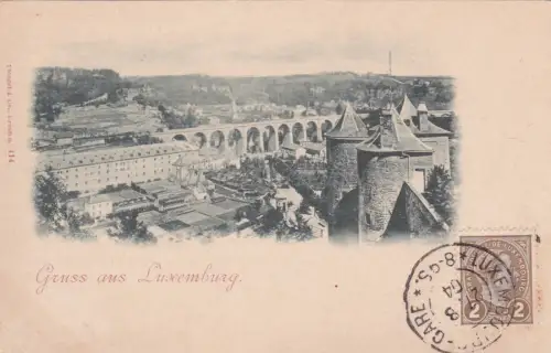 LUXEMBURG - Gruss, Ansicht 1904