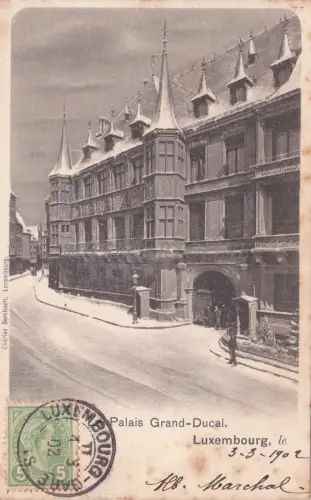 LUXEMBURG - Palais Grand-Ducal 1902