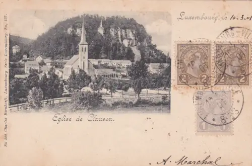 LUXEMBURG - Kirche Clausen 1901