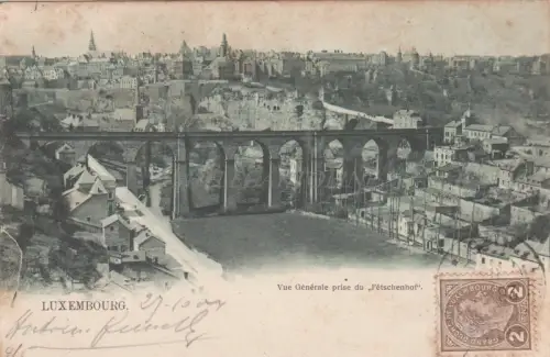 LUXEMBURG - Gesamtansicht vom Fétschenhof 1904