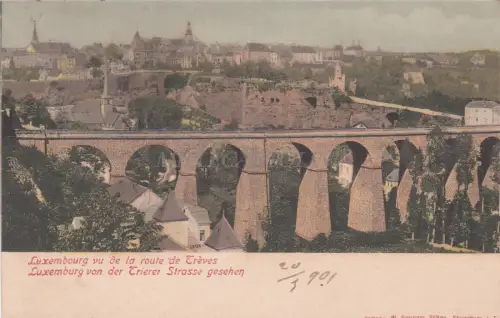 LUXEMBURG - Blick von der Trierer Straße 1901