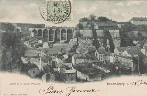 LUXEMBURG - Vallée de la Basse Pétrusse 1905