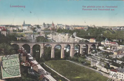 LUXEMBURG - Gesamtansicht vom Fetschenhof 1913