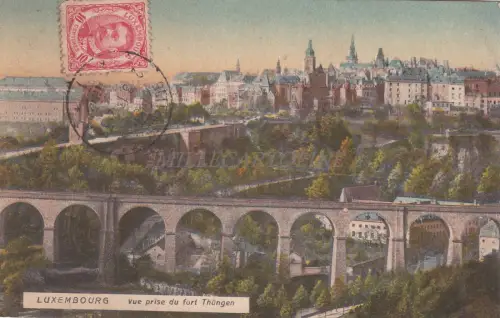 LUXEMBURG - Ansicht von Fort Thüngen 1913