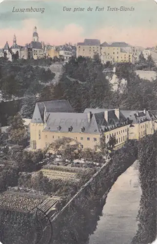 LUXEMBURG - Ansicht von Fort Trois-Glands 1910