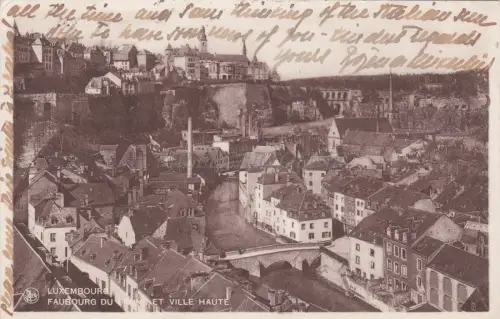 LUXEMBURG - Fauburg du Grund et Ville Haute 1937