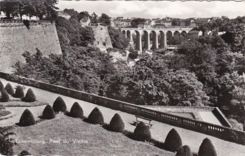 LUXEMBURG - Pont du Viaduc - Echtfoto 1958