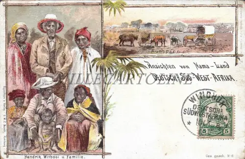 NAMIBIA - Namaland Hendrik Witbooi Deutsch Sudwest Afrika 1904 Postkarte Busch
