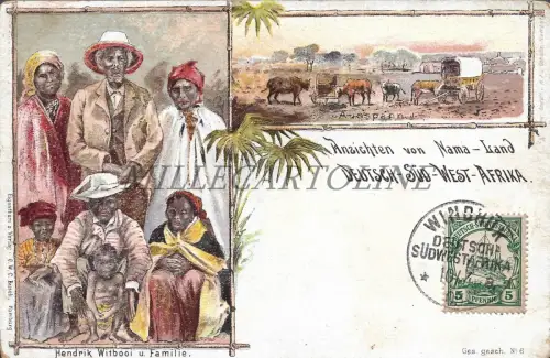 NAMIBIA - Namaland Hendrik Witbooi Deutsch Südwest Afrika 1904 Postkarte Busch