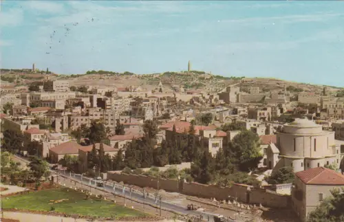 ISRAEL - Jerusalem, Teilansicht mit Mt. of Olives 1964