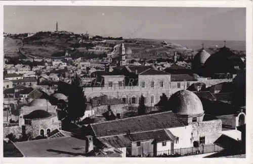 ISRAEL - Jerusalem Citadel 1956 Foto Postkarte