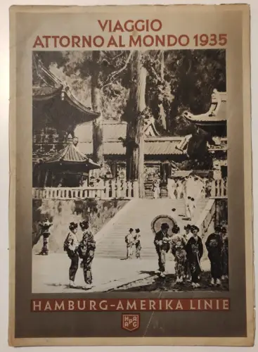 HAMBURG AMERIKA LINIE - Weltreise China 1935 Booklet 26 Pages