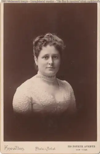 KABINETTFOTO - New York - Knowlton Photo Artist - Woman