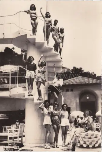FRANKREICH - Monaco - Monte-Carlo - L'heure du Bain au Beach - Rella Photo Veritable