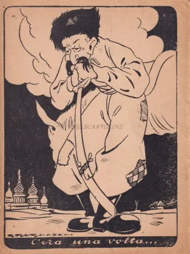 FASCHISMUS WWII Es war einmal..in Russland 1942 Grignaschi Kosaken PM 57 Postkarte