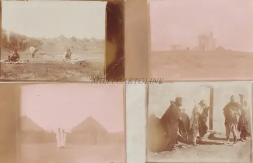 ERITREA - Kostüme, Ascari - 6 italienische echte Fotopostkarten um 1900
