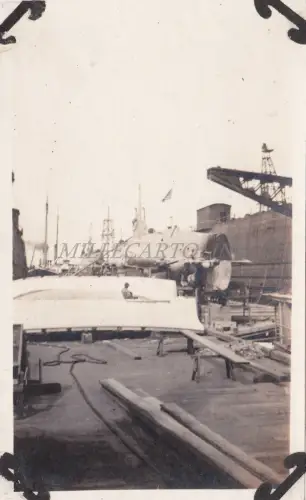 HAWAII - Honolulu, U-Boote F.7 & F.8 auf Trockendock 1917 WWI - Foto