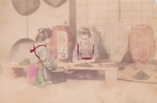 JAPAN - Photo Album Print - Teeshop auf dem Markt