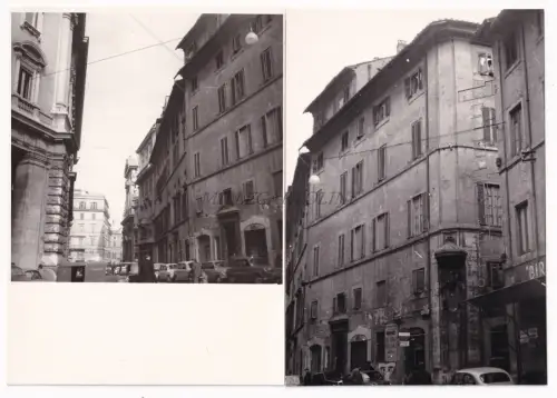ROM - 3 Fotos - Palast in der Via dei Crociferi Quartiere Trevi 1950/60