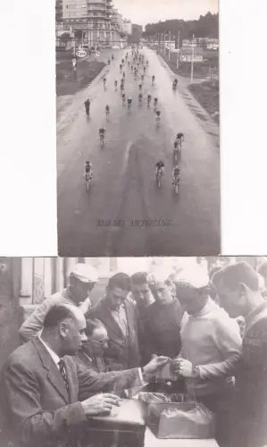RADSPORT - 2 Fotos - Radetappe April 1956