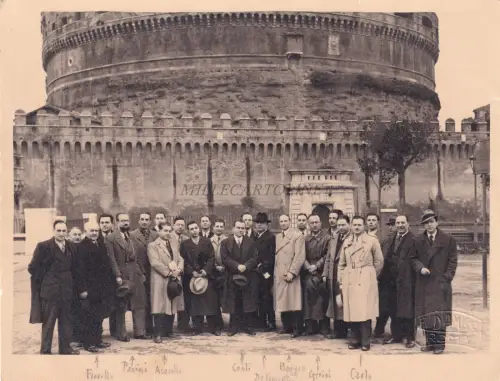 ROM - Gruppe in der Engelsburg - Fotografie Fratelli D'Amico 1935