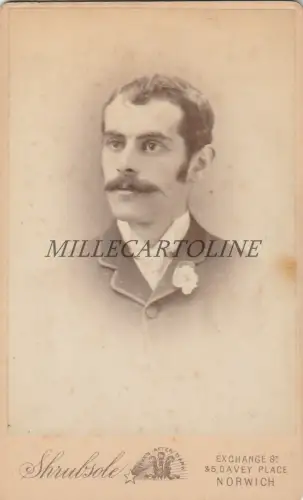 ENGLAND - Norwich - CDV Photo Shrubsole - Man