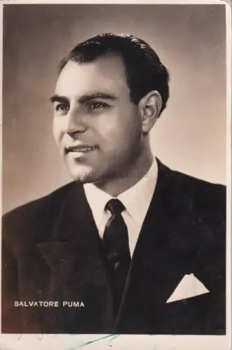 LYRIK - Tenor Salvatore Puma - Autogrammfoto um 1950