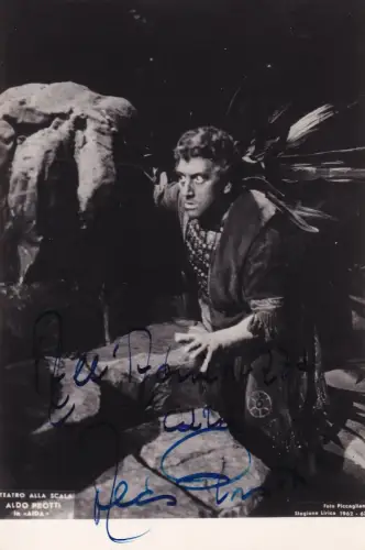 LIRIKA 1962 - Teatro alla Scala Milano - Aldo Protti in Aida - Autogrammfoto