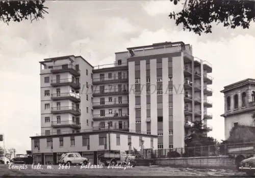 TEMPIO PAUSANIA - Palazzo Poddighe, Postkarte 1966 FIAT 600