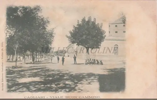 CAGLIARI - Viale Buon Cammino 1900 Postkarte SEC
