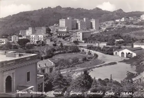 TEMPIO PAUSANIA - Monte S. Giorgio, Ospedale Civile, INAM, Postkarte 1966
