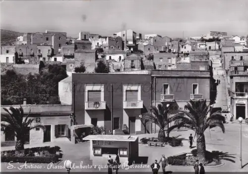 S. ANTIOCO - Piazza Umberto e Quartiere Belvedere, Postkarte