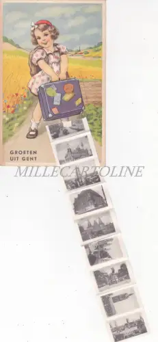 LEPORELLO POSTCARD - Grüße aus Gent, Souvenir de Gent 1951 Belgium