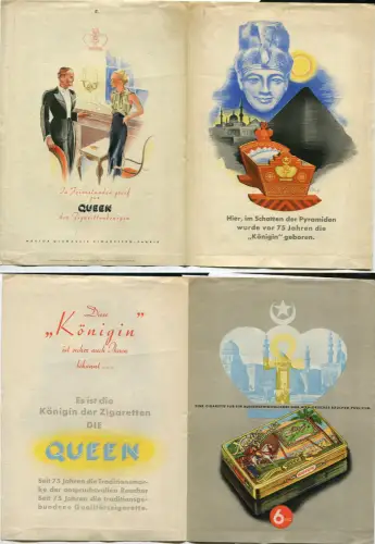 DEUTSCHLAND, PROSPEKTMAPPE, WERBUNG, ZIGARETTEN KÖNIGIN m