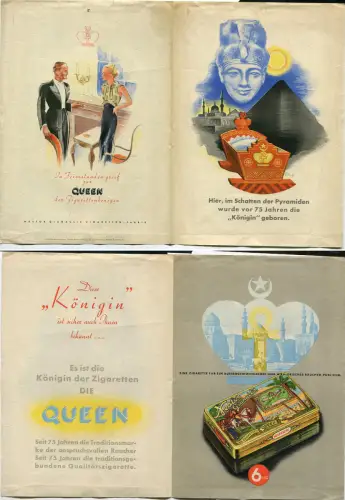 DEUTSCHLAND, PROSPEKTMAPPE, WERBUNG, ZIGARETTENKÖNIGIN m