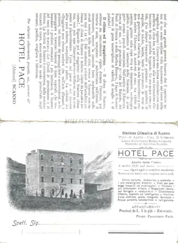 SCANNO - Hotel Pace - Doppelkarte zum Öffnen