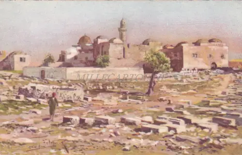 PALÄSTINA - Jerusalem, Berg Zion, Abendmahlssaal, Postkarte