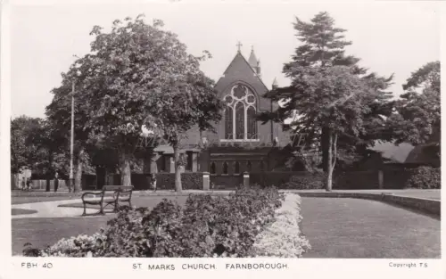 ENGLAND - Farnborough, St. Marks Church, Foto Postkarte 1957