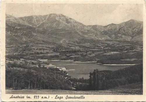AMATRICE - Lago Scandarello 1955 Postkarte Ed.Cherubini