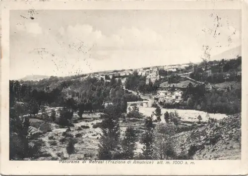 AMATRICE - Frazione Retrosi 1941 Postkarte Quartina Zwei Völker Ein Krieg