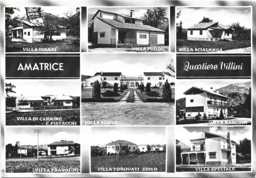 AMATRICE - Quartiere Villini 1962 Postkarte Ed.Tarli