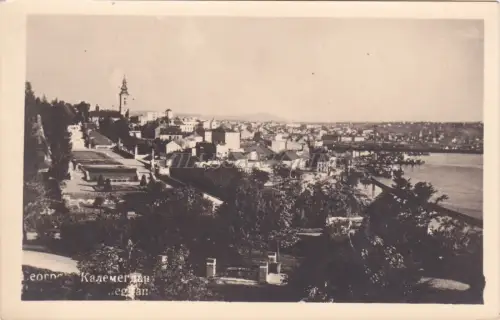 SERBIEN - Beograd Belgrad, Blick auf Kalimegdan, Fotopostkarte