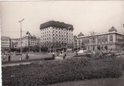SERBIEN - Beograd Belgrad, Trg Republike, Postkarte 1959