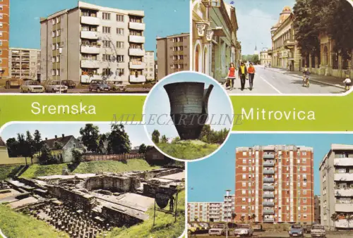 SERBIEN - Sremska Mitrovika, Ansichten, Postkarte